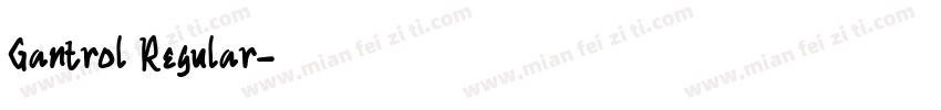 Gantrol Regular字体转换